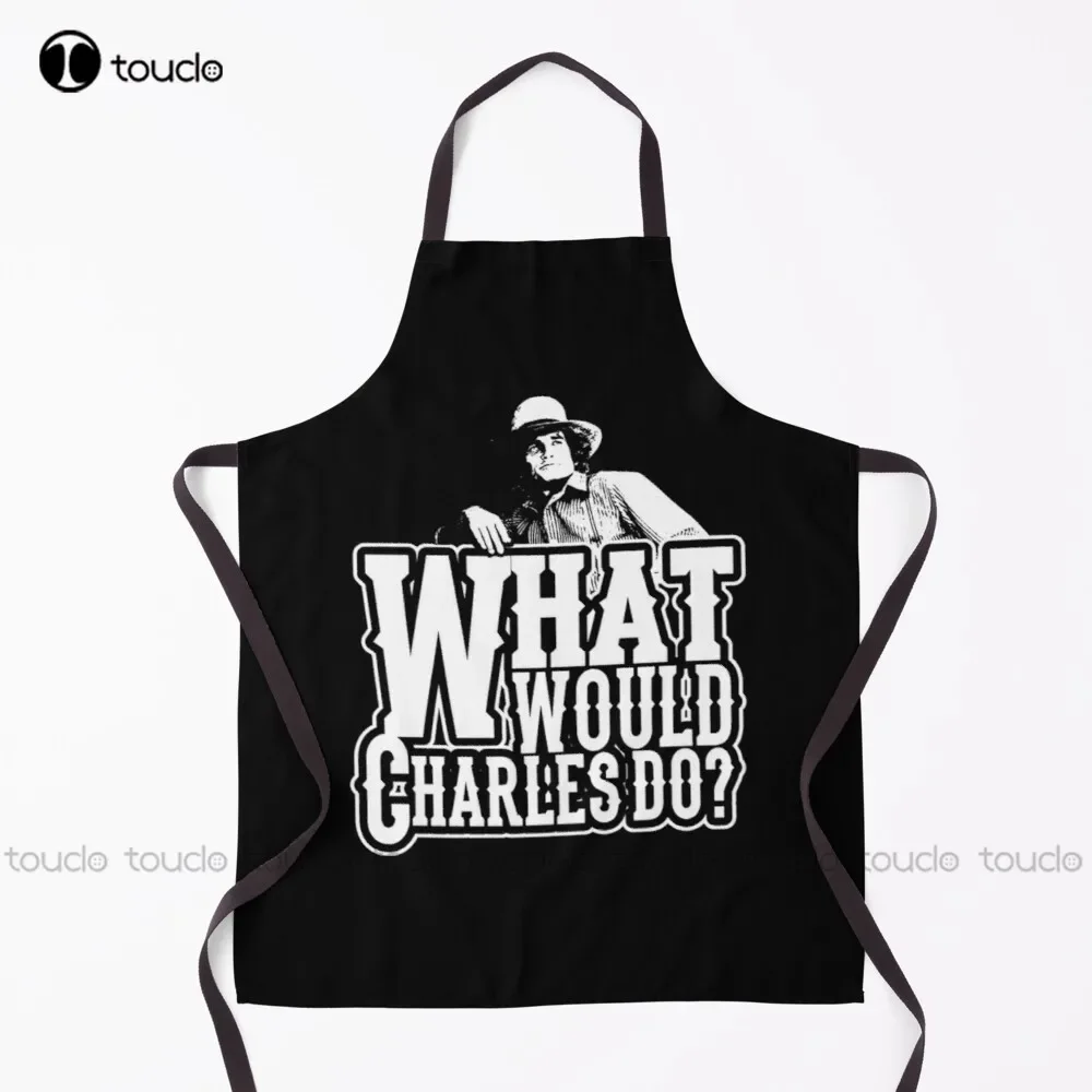 Little House On The Prairie -What Would Charles Apron Apron For Women Men Unisex Adult Garden Kitchen Household Cleaning Apron