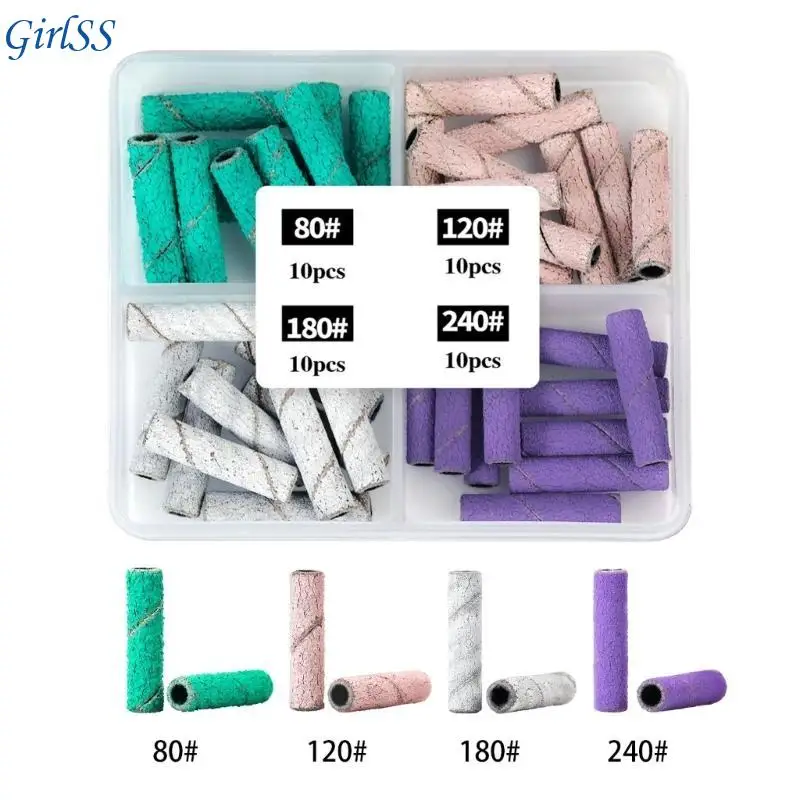 아크릴 네일을위한 작은 샌딩 밴드 네일 파일 샌딩 밴드 형성 매니큐어 및 페디큐어 용품 T4MB