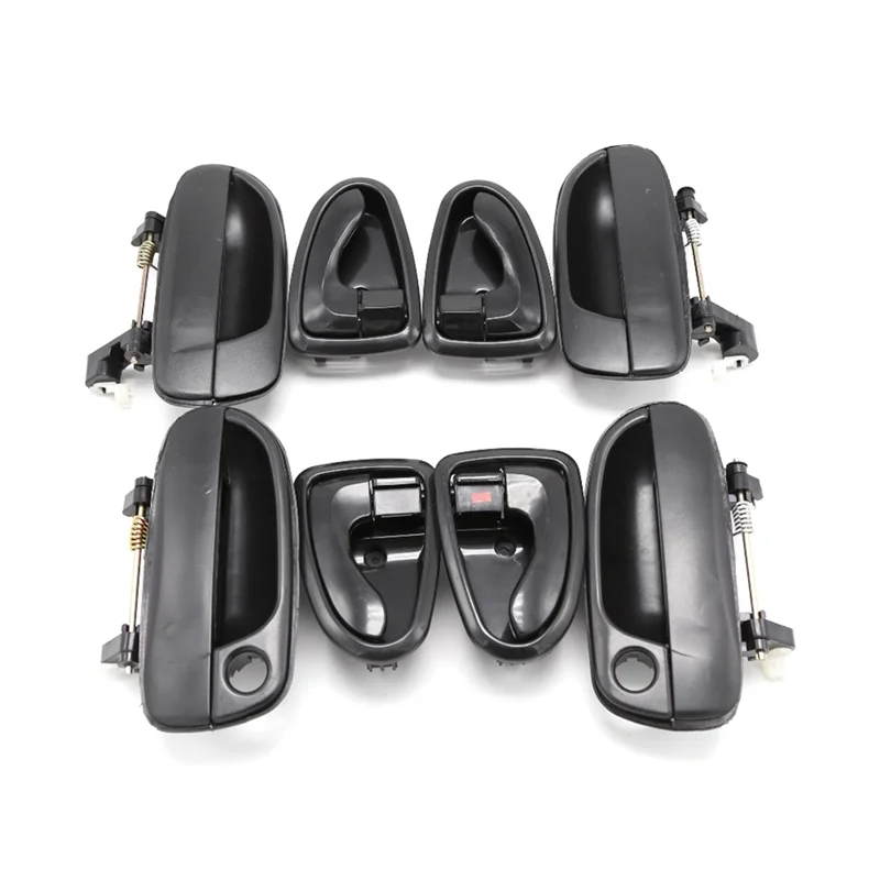 

4Pcs Exterior Door Handles+4Pcs Interior Door Handles for Hyundai Accent 2000-2006 8265025000 8261022001