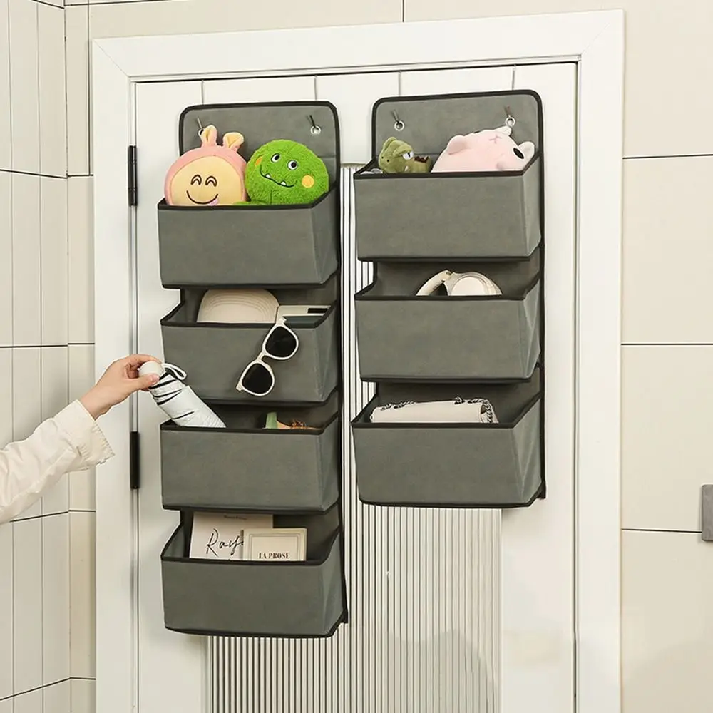 Non-woven Fabric Multi-layer Storage Bag Wall Mounted Large Capacity Debris Storage Hanging Bag Foldable Space Saving