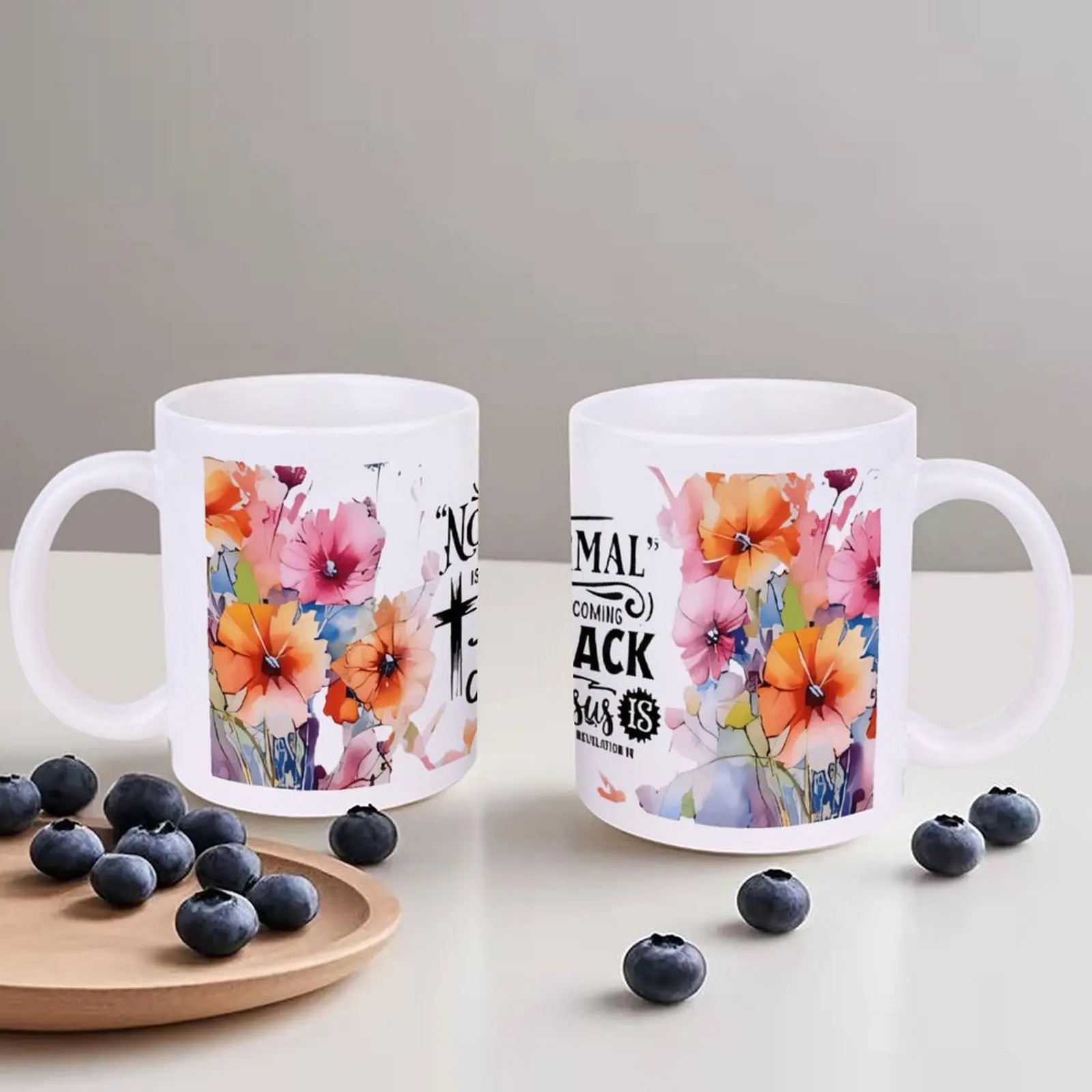 

Цветы со словами, нормальная, не приходит обратно, Иисус, керамическая кофейная кружка, кофейные чашки со стихами из Библии, милая стеклянная чашка 330 мл для гостиной