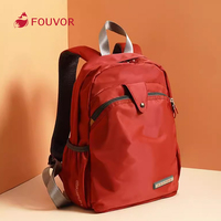 Fouvor Women's Backpack Nylon Canvas Waterproof Backpack Large Capacity Casual Fashion Sport Travel School Bag For Girls 2587-11