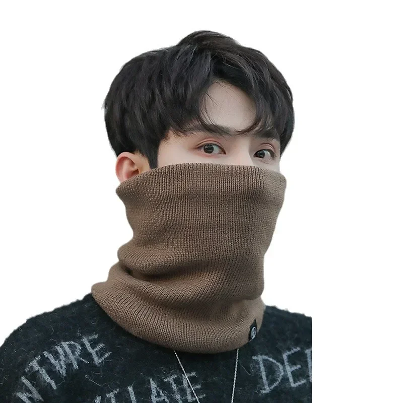 AliExpress NONE 1-8PCS Winter Warm Padded Scarf Knitted Woolen Pullover Neck Cover for Men and Women Cycling Cold Weather Outdoor Use