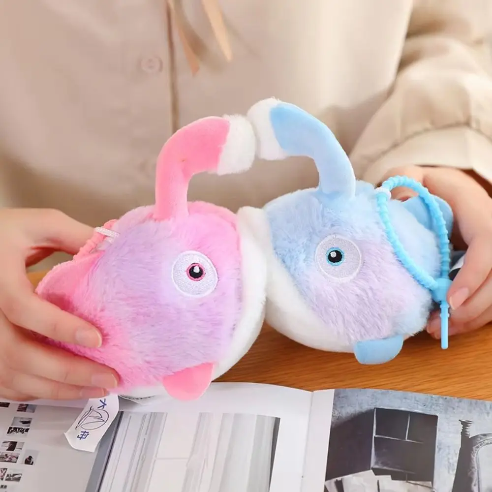 Simulation Bobo Angora Fish Plush Doll Cartoon Night Glowing Magnet Kiss Fish Keychain Magnetism Creative Glowing Fish Pendant