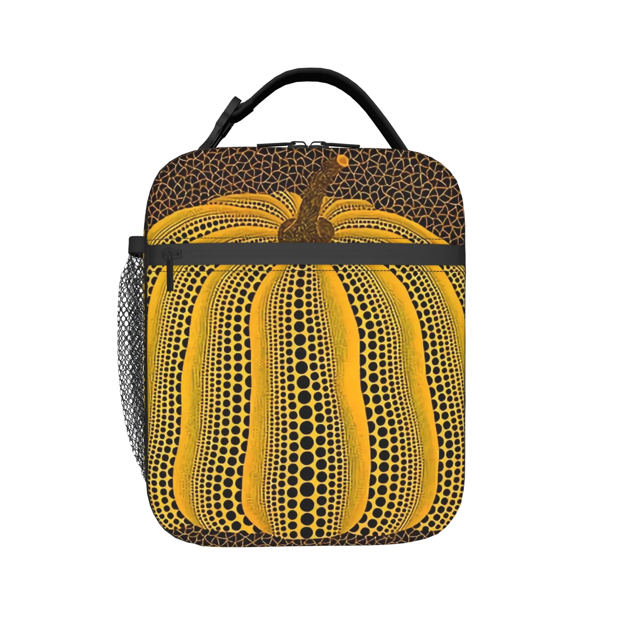 

Yayoi Kusama Abstract Art Pumpkin Thermal Insulated Lunch Bag for Work Reusable Food Container Bags Thermal Cooler Lunch Box