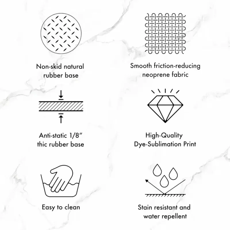 لوحة ماوس ألعاب كرتونية كبيرة جدًا غير قابلة للانزلاق ومقاومة للماء من خشب التوليب الصلب ملحقات الكمبيوتر المحمول #5