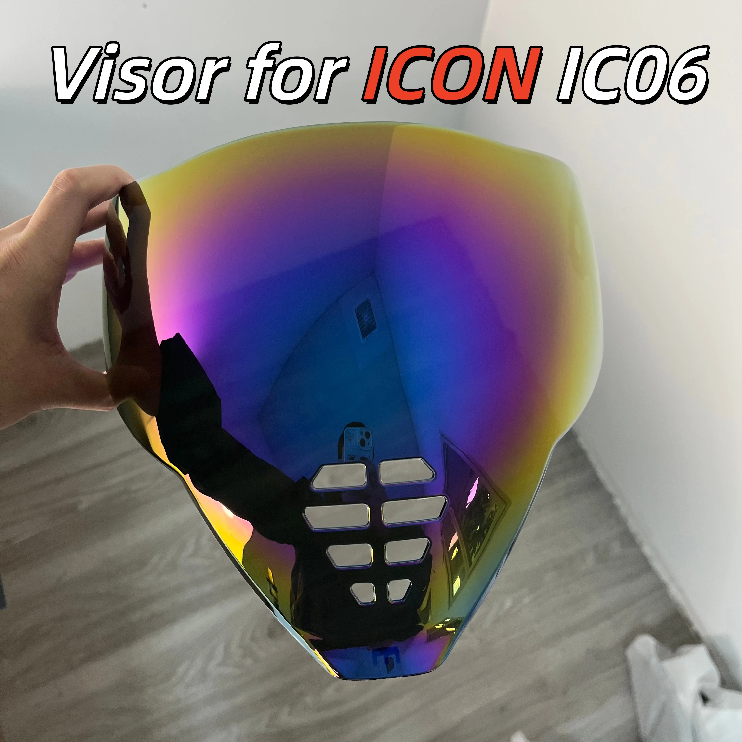 IC-06 Helmet Visor for ICON Airflite IC06 Full Face Shield Lens Pantalla Facial Inner Coating HQ Casco Visera Moto Accessories
