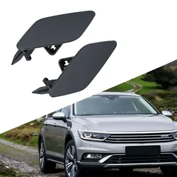 1Pair Car Front Bumper Headlight Washer Nozzle Spray Jet Cover Cap 3G0807937 3G0807938 For Passat For B8 15-22