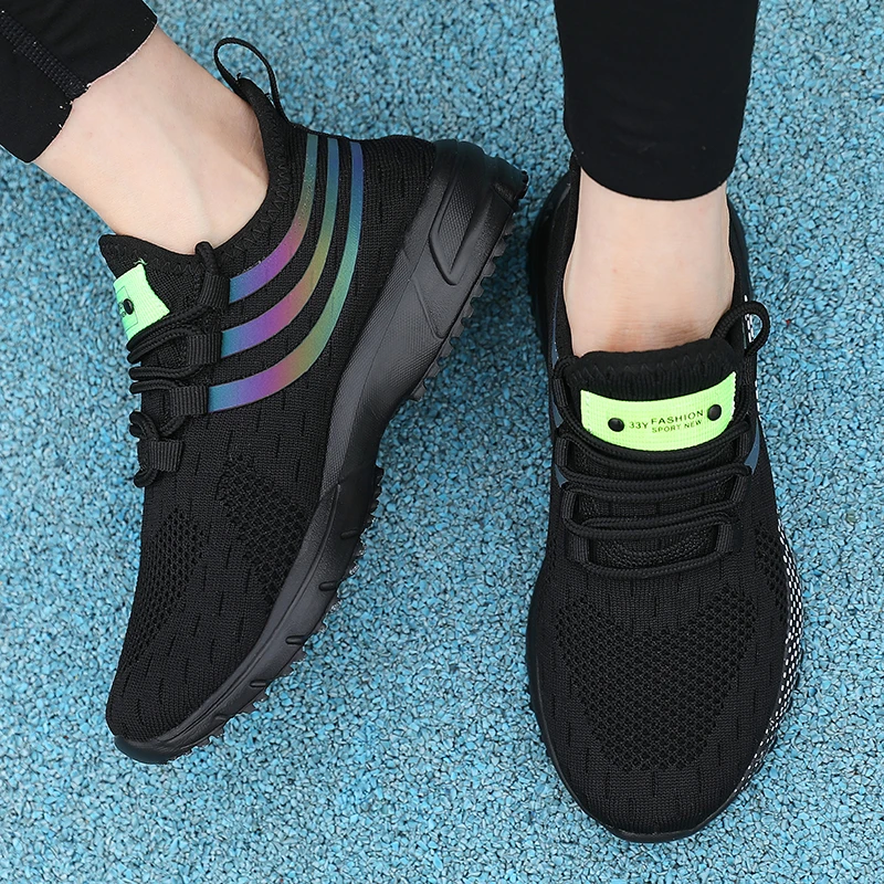 Brand Sports Shoes Breathable Mesh Running Shoes Men's Shock-absorbing Cushion Sports And Leisure Shoes Sneakers For Sale