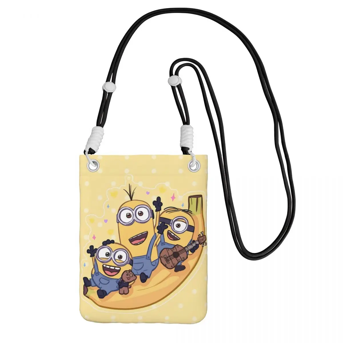 

Custom M-Minions Mobile Phone Bag for Men Women Cool Cute Banana Shoulder Crossbody Bag Key Bag Mini Shoulder Purse Wallet