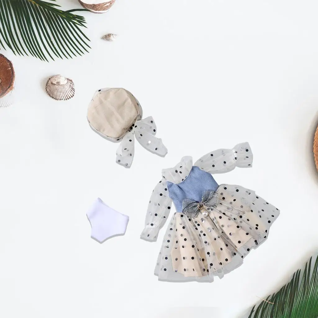 Conjunto de Acessórios de Roupas para Bonecas de 12 Polegadas, Vestidos Feitos à Mão para Bonecas Blythe e de Moda, Fantasia