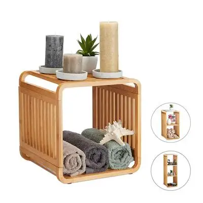 Bamboo  mutifunction   towel rack bedroom toilet storage holders & rack