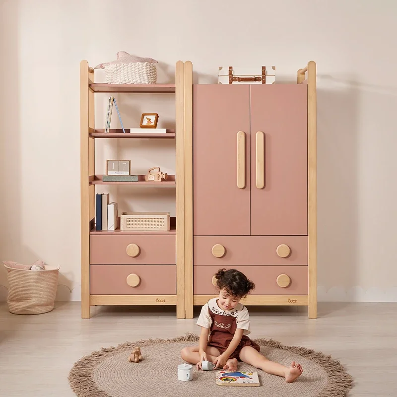 Cute Nordic Child Wardrobe Organizer Space Saving Apartment Kawaii Wardrobes Storage Baby Kleiderschrank House Furniture