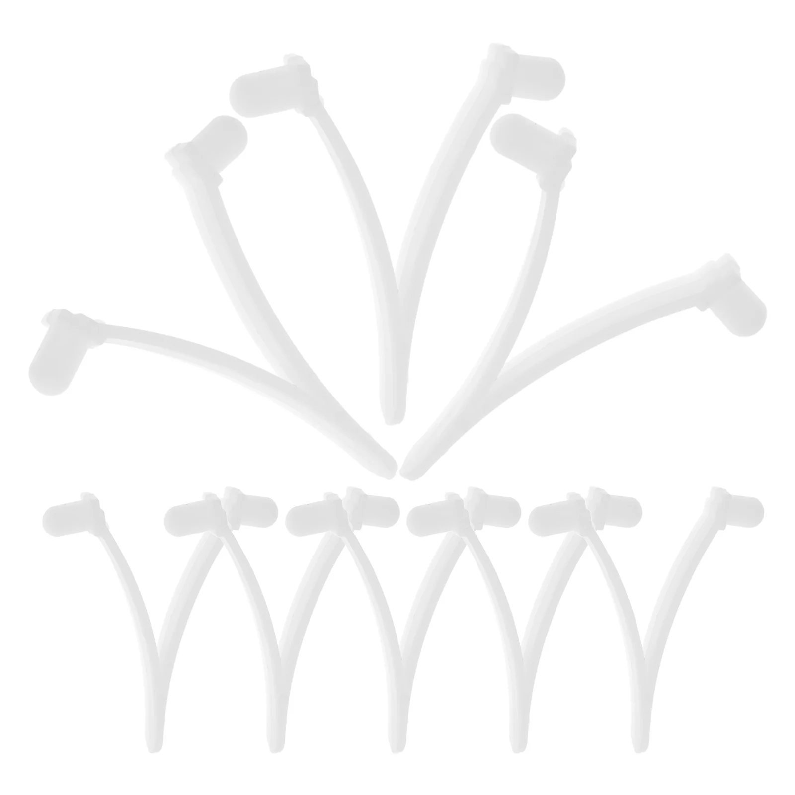 

8pcs Pool Cleaning Accessories Durable Handle Locking Clip Tools Device Clips Brush Attachment V Type Pool Pole Connector