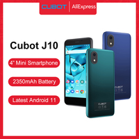 Cubot J10 Smartphone 1GB 32GB 4-Inch Mini Screen 5MP Rear Camera 2350mAh Android 11 Dual SIM Card Face ID Cell Phone