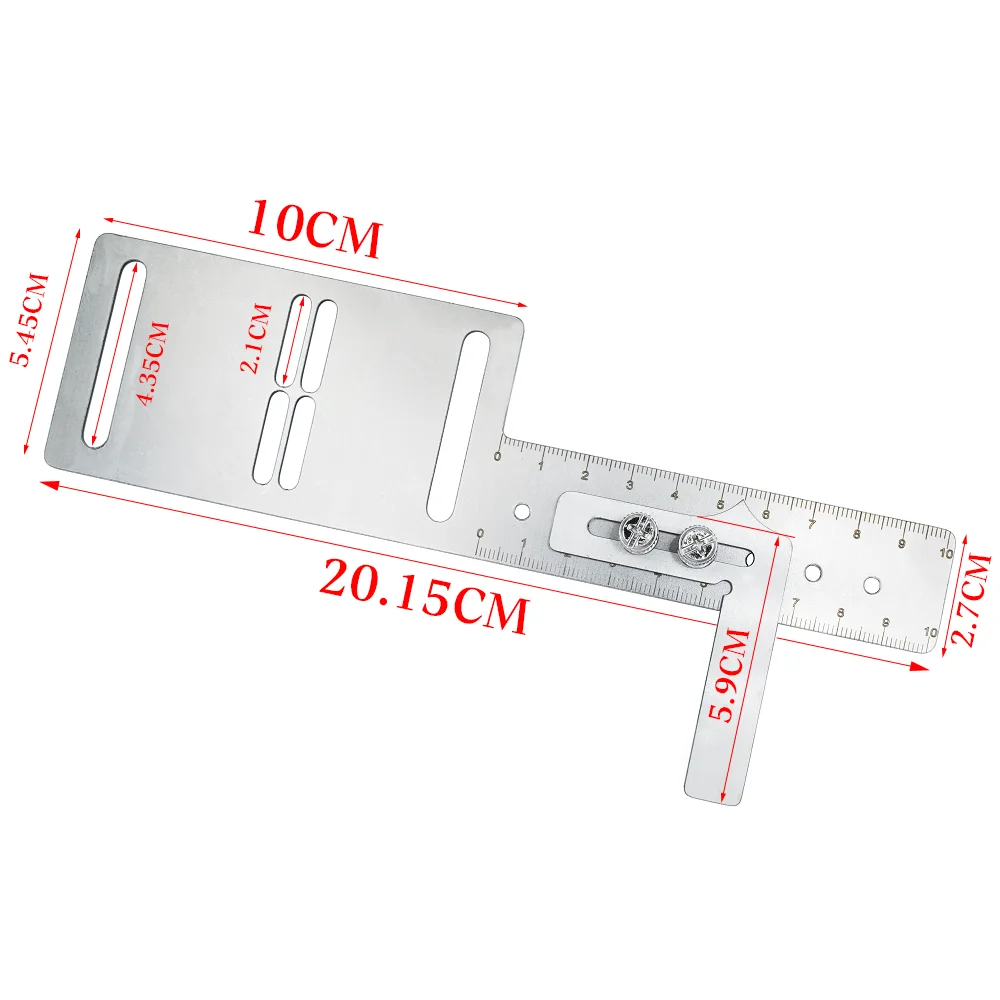 Adjustable Buttonhole Gauge for Lockstitch Machine Extended Auxiliary Sewing Ruler High Precision Buttonhole Accessories Parts