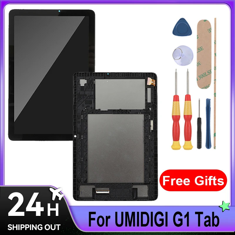 For Umidigi G1 Tab/G1 Tab Kids/Active T1/ LCD Display + Touch Screen Full Assembly Tablet Replacement Parts With Tools