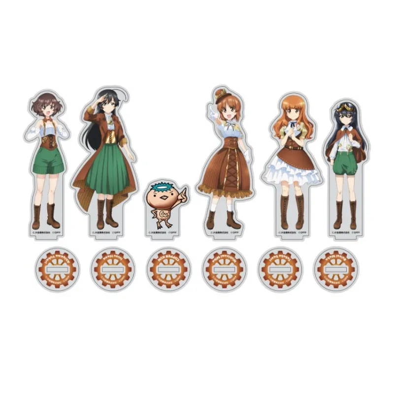 

Girls Und Panzer‌ Darjeeling Kay Anchovy Katyusha Arisu Shimada Acrylic Plaque Ornament Anime Toy Figures