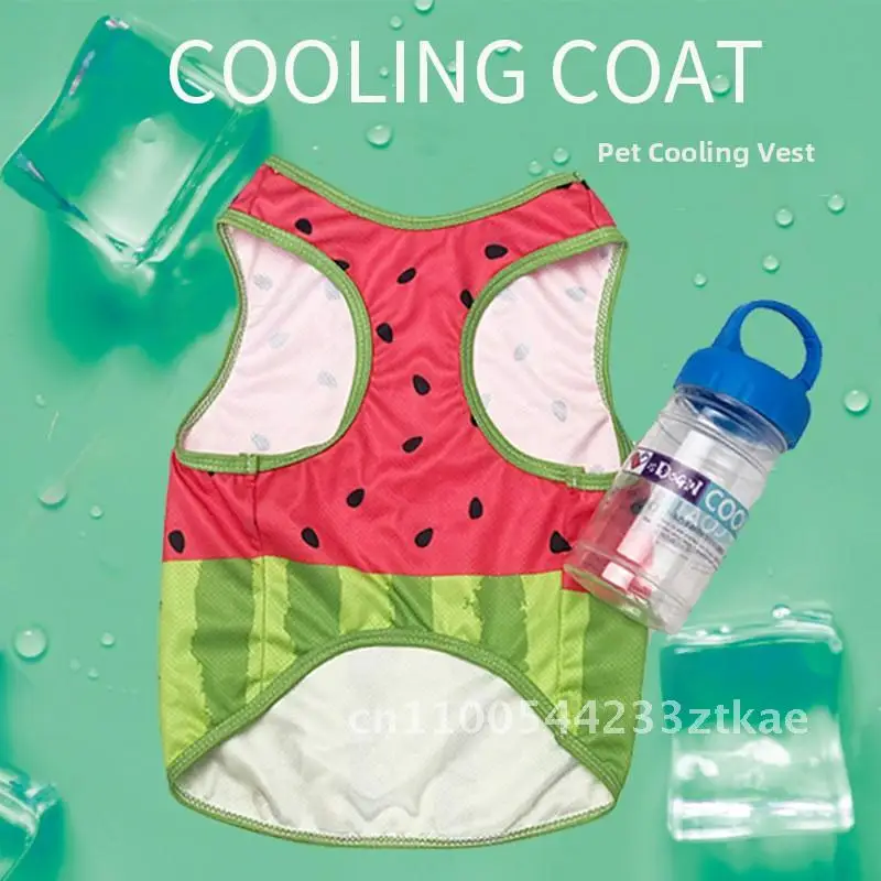 

Myngo Dog Cooling Summer Heat Stroke Prevention Clothes Universal Japan & South Korea Style Watermelon Design for M L XL Sizes
