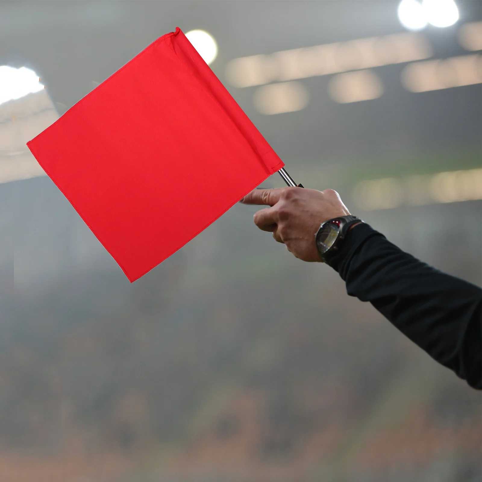 

8 Pcs Multi-functional Referee Flag Red Hand Signal Accessories Football Penalty