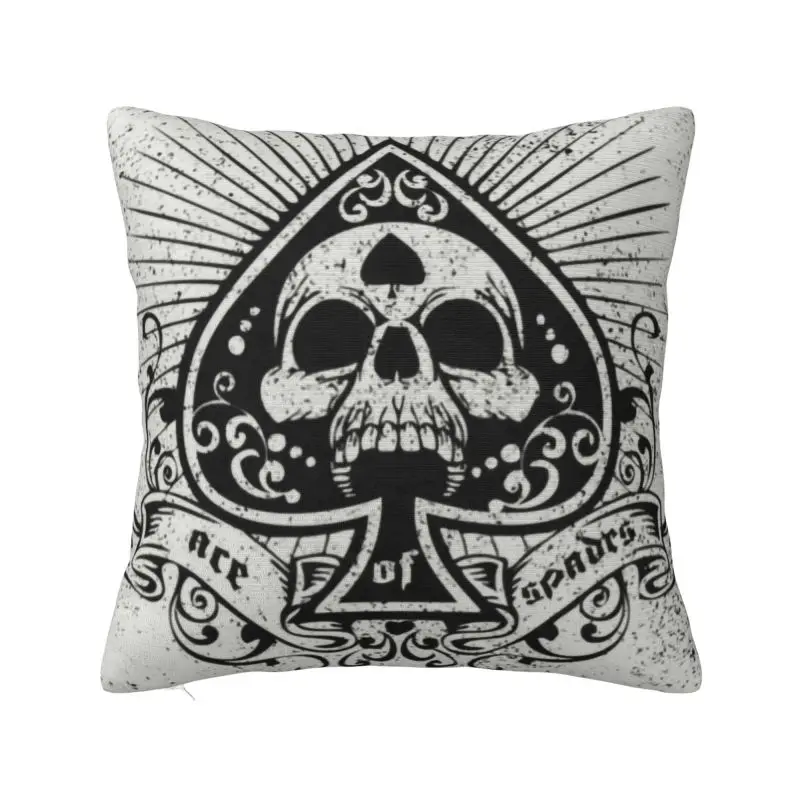 

Ace Of Spades Throw Pillow Covers Decor Home Cute Poker Players Card Game Cushions for Sofa Square Pillowcase