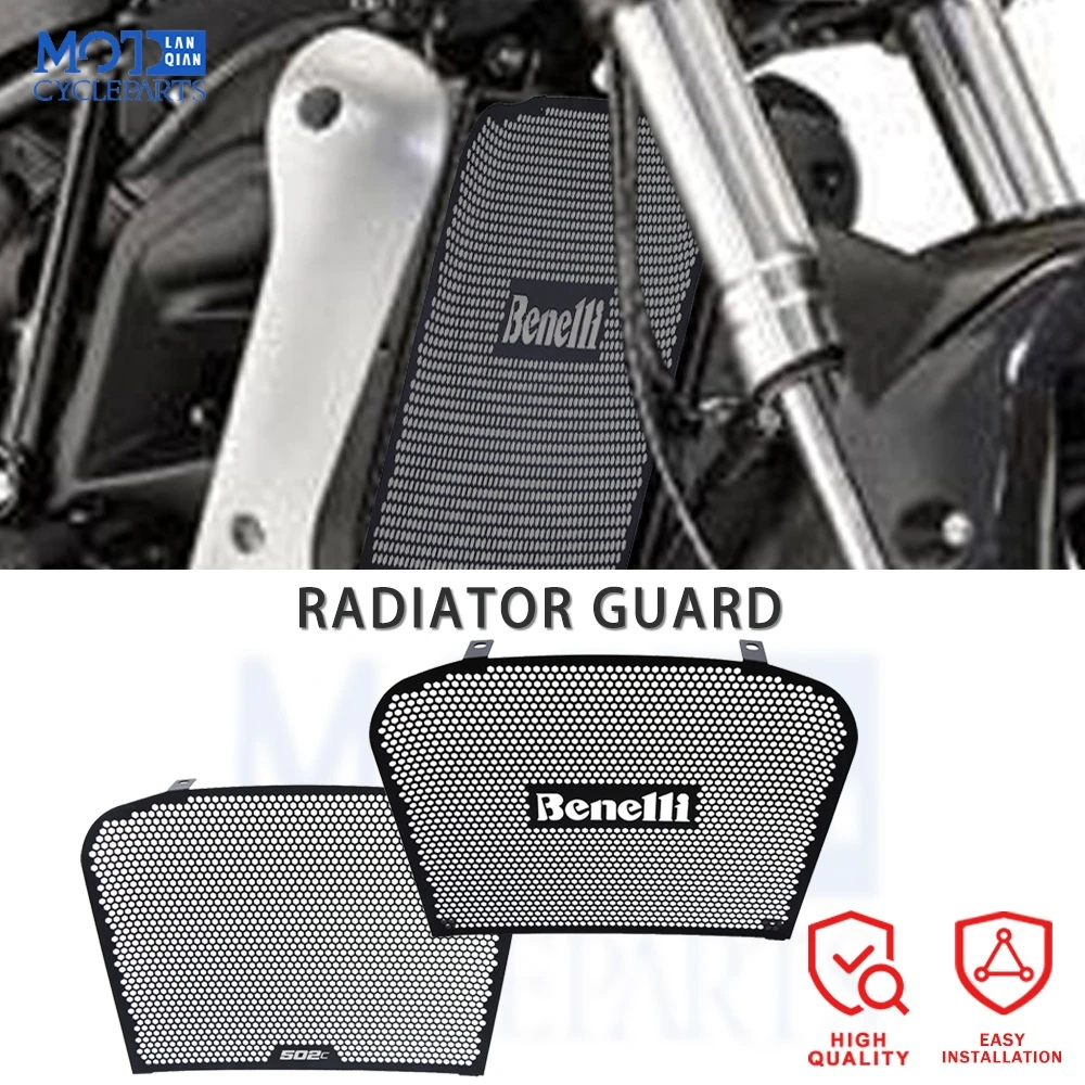 

Motorcycle Parts NEW For Benelli 502c BJ500 BJ 500 502 C Accessories Radiator Tank Grille Grill Guard Cover Protector Protection