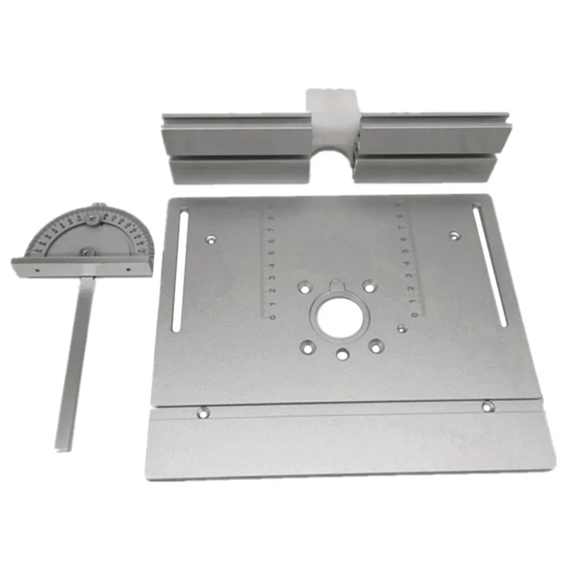 Router Table Insert Plate Miter Gauge For Woodworking Benches Table Saw Multifunctional Trimmer Engraving Machine-VVBC