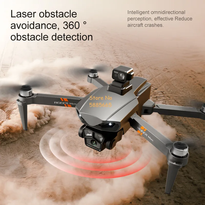 8K HD Laser Hindernisvermeidung Bürstenlose FPV RC Drohne 5G GPS Optischer Fluss Dual Positionierung Auto Reutrn Fernbedienung Quadcopter