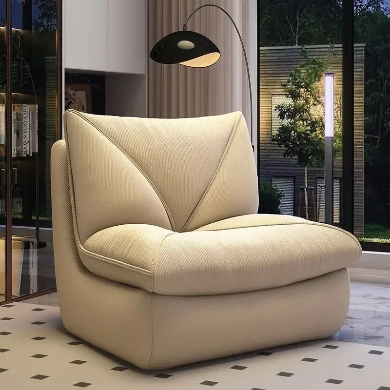 Fashionable and Simple Lazy Sofa, Living Room Bedroom Lounge Chair, Sofa Chair, Single Sofa, High Elasticity and Comfort