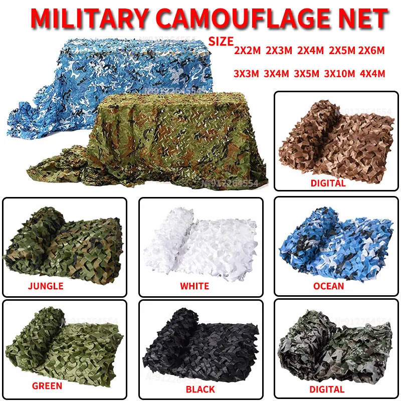 

Camo Net Summer Outdoor Hunting Camo Net Forest Training Camo Net Car Cover Tent Sunshade Camping Sunshade