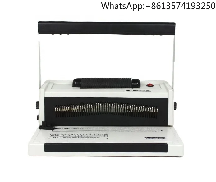 Single Coil Manual & Electric Binding Machine 46-Hole Plastic Coil Punching Loose-leaf Comb Binding Rig