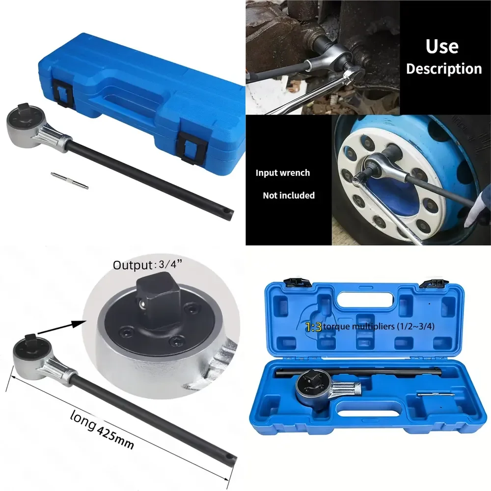 2026 1:3 Torque Multiplier Wrench for Power Tools Gear Ratio Amplifier for Impact Wrenches Heavy Torque Amplification