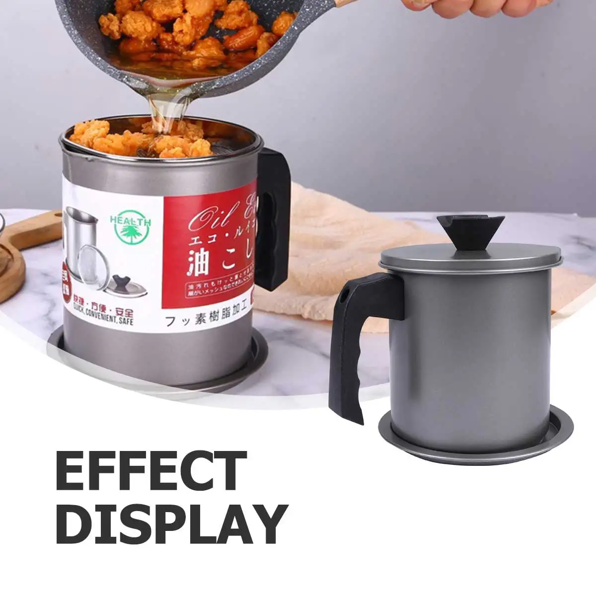 

Stainless Steel Pot Large Capacity Leakproof Oil Container For Kitchen Restaurant Home Use Oil Filter Pot Kitchen