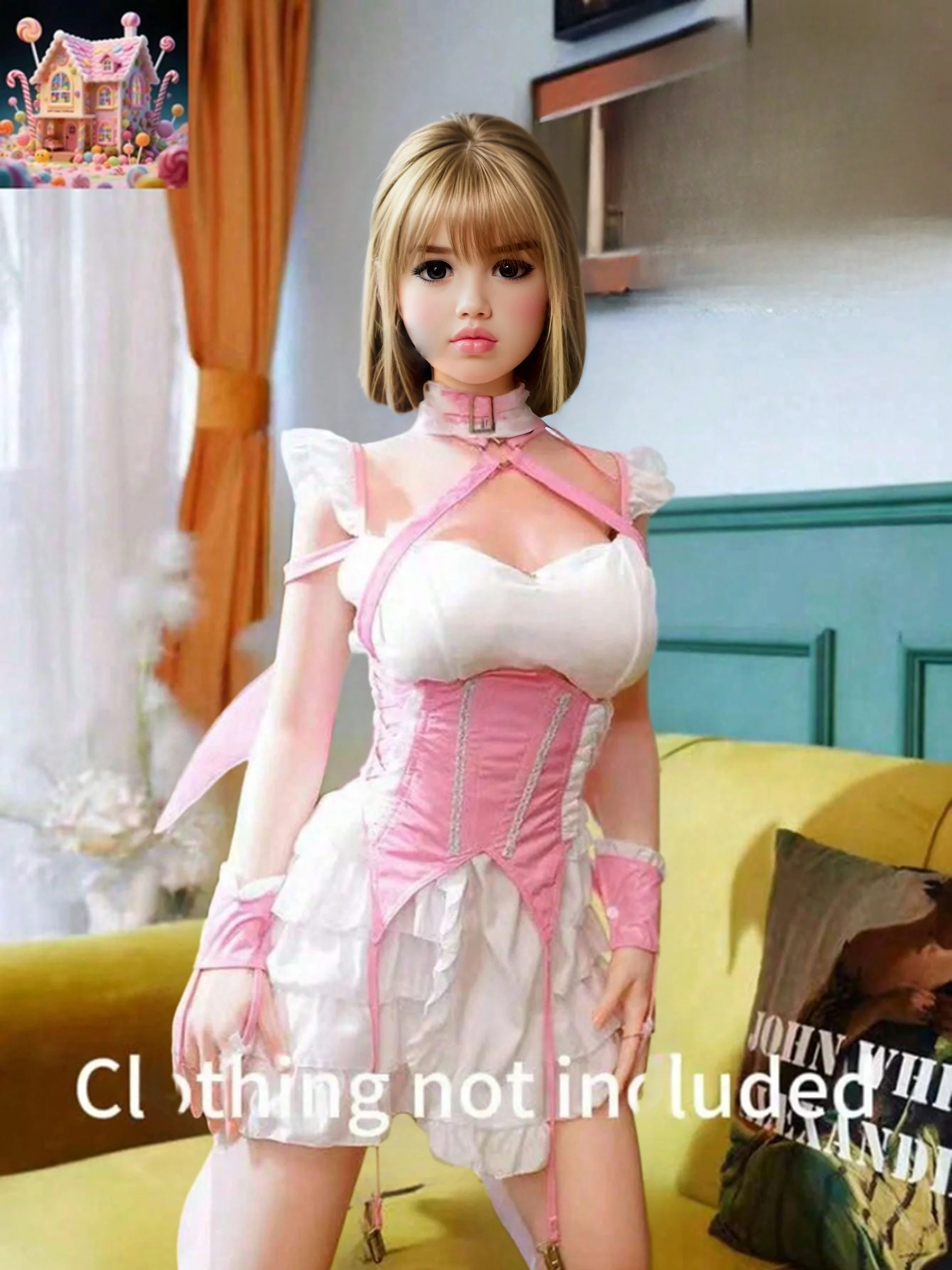 Bambola TPE ad azione senza cuciture da 40 pollici/103 cm, ossa robuste, posa versatili, trucco squisito, pelle delicata, adatta per la fotografia,