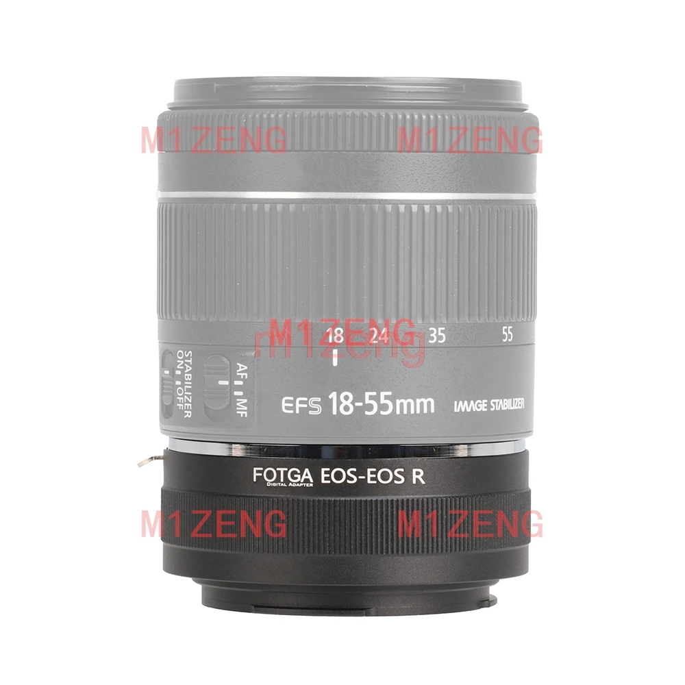 EOS-EOSR Adapterring für Canon EF EF-S EOS Objektiv auf Canon RF-Mount EOSR R50 R10 R8 R7 R6II R5C R3 RP R5 Vollformatkamera