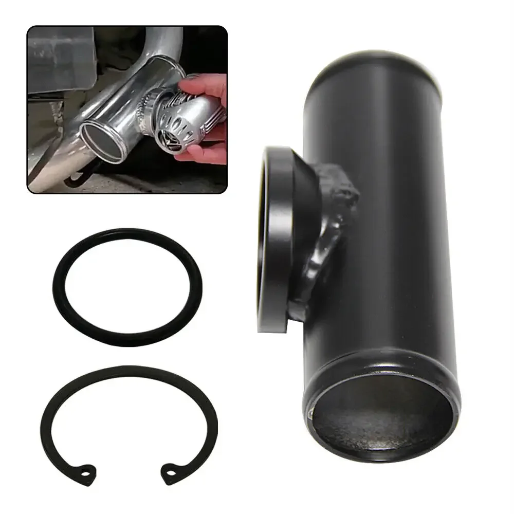 Pasuje do zaworu wydmuchowego HKS SSQV SQV BOV Aluminiowy zawór wydmuchowy 51 mm 76 mm Czarny 2" 3" Adapter kołnierzowy Rura rurowa — zdjęcie 6