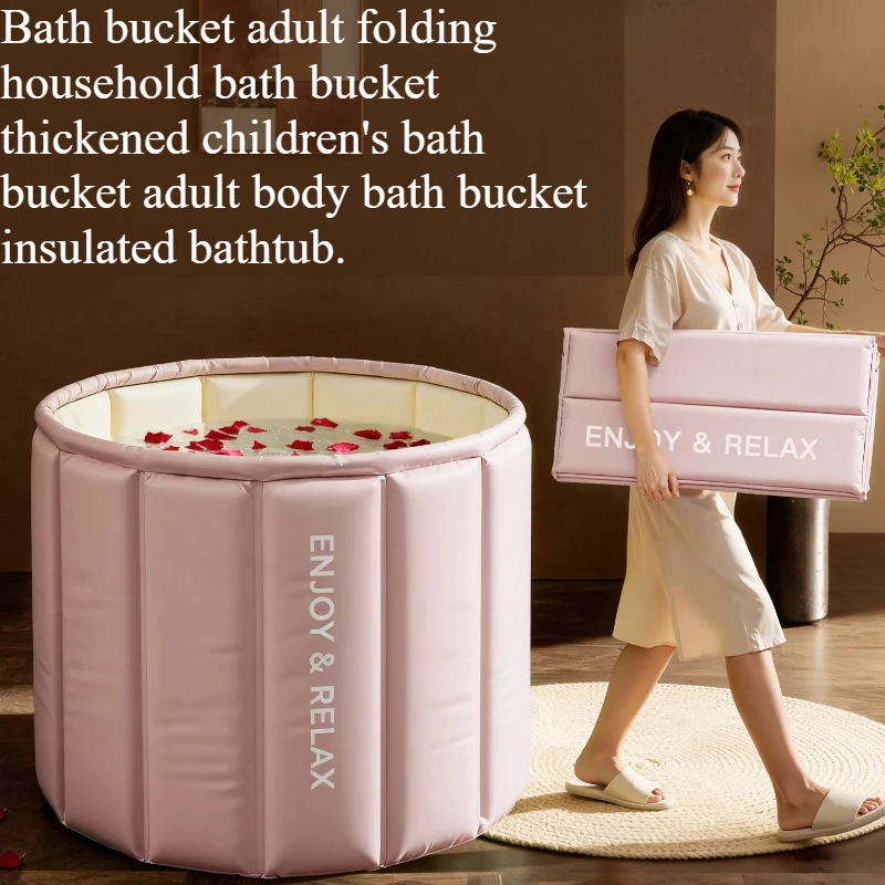 Cold Clearance Foldable Bathtub Hot Home Spa Deep Foldable Bathtub Foot Soaking Children Sitz Bath Free Standing Bath Tubs