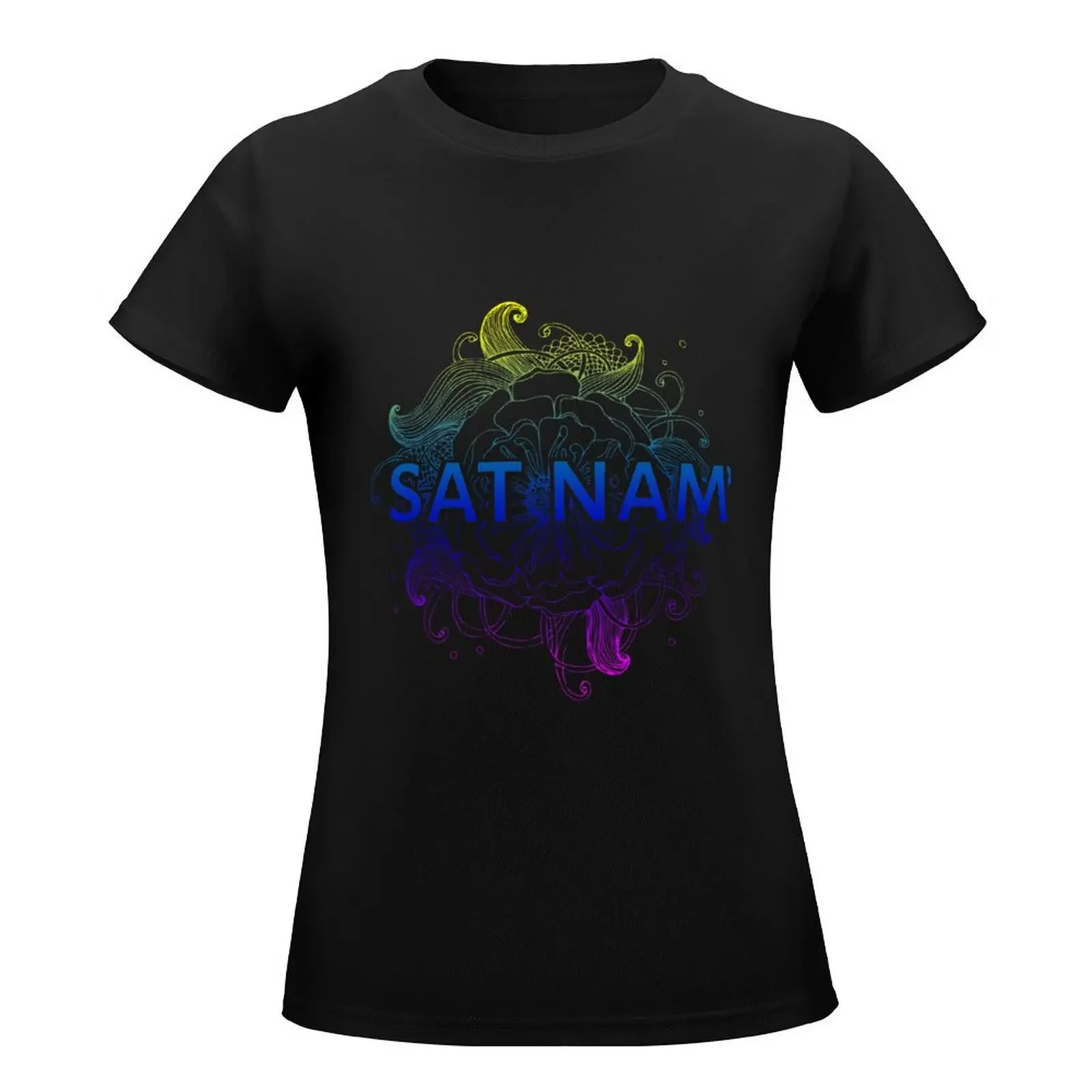 Sat Nam Kundalini yoga T-Shirt animal print shirt for girls Aesthetic clothing tees black t-shirts for Women