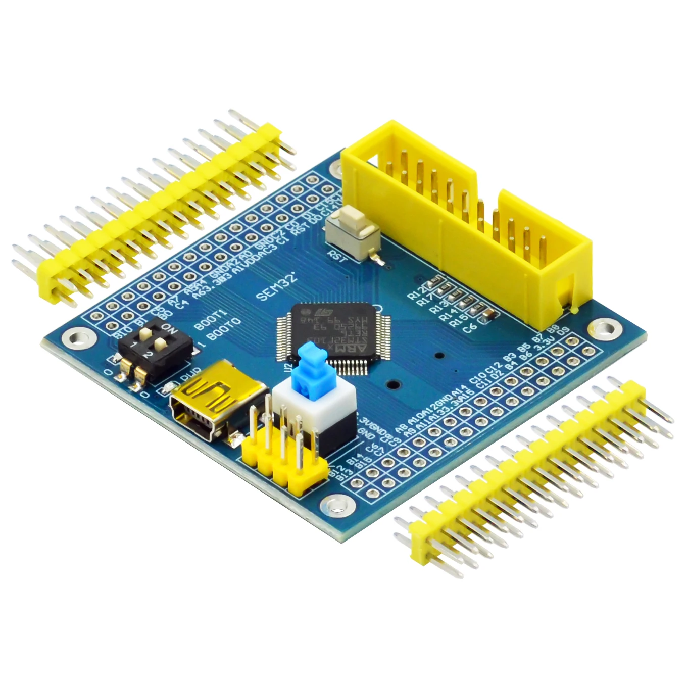 STM32F103RET6 ARM STM32 الحد الأدنى لوحة تطوير النظام وحدة لاردوينو الحد الأدنى لوحة النظام STM32F103C8T6 نسخة مطورة