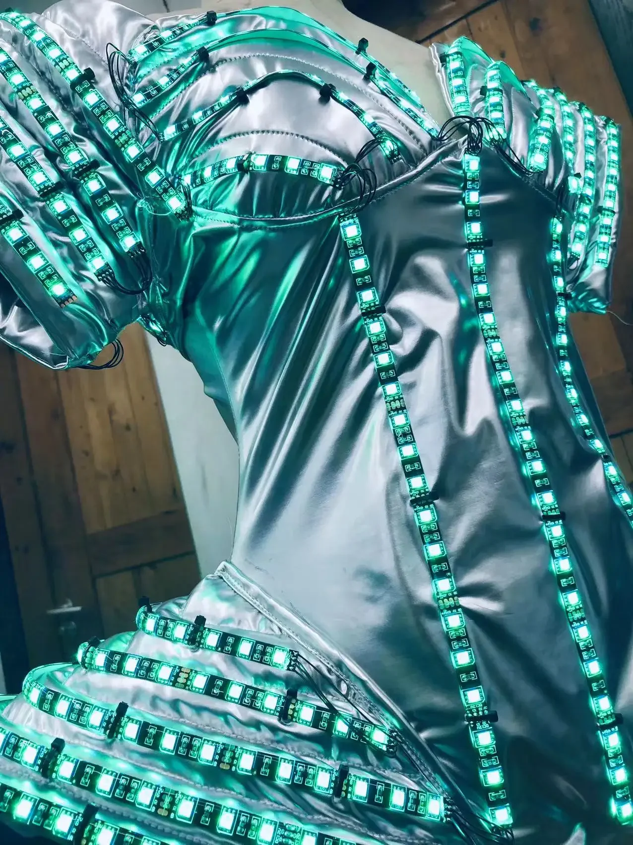 파티 바인딩, 발광, 다채로운, 색상 변화, 기술에 민감한 부드러운 가죽 라이트 스트립