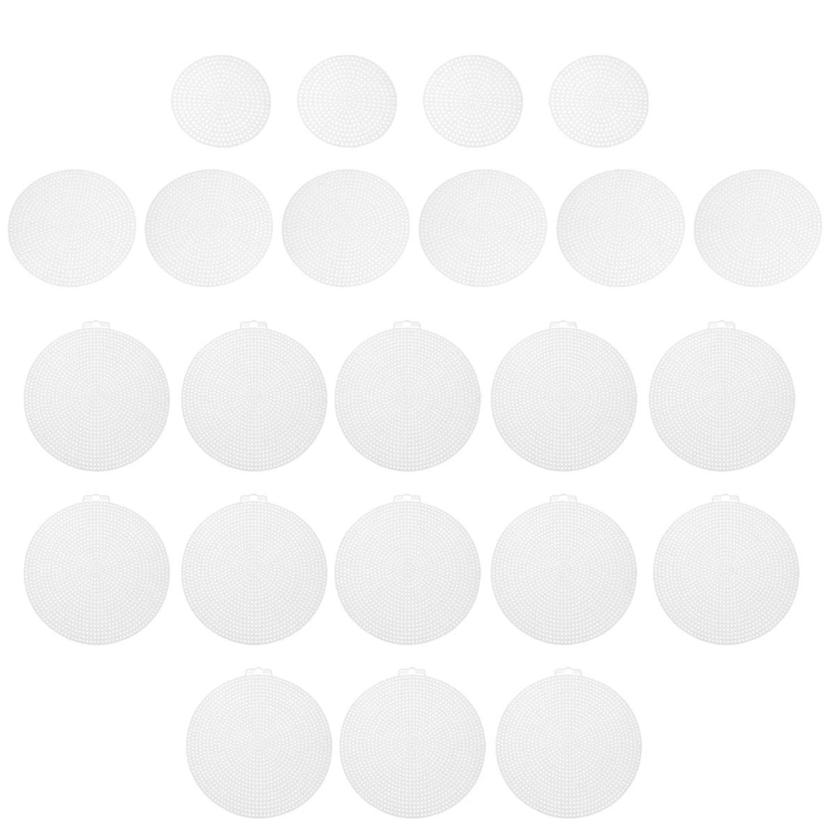 

60 шт. круглые листы для вышивки крестом, пластиковые пластины для вышивки «сделай сам», прочная сетка, прочная сетка для сумки, нижняя подкладка, 3D поделки своими руками