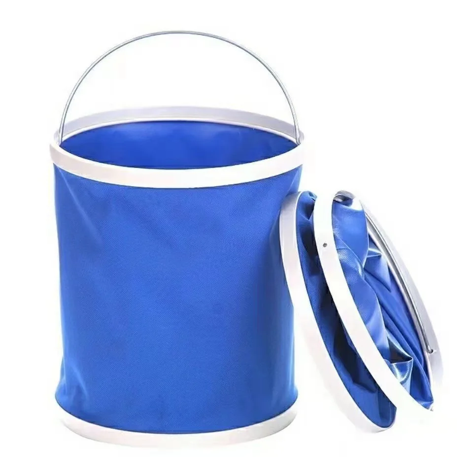 

9L Multi functional portable folding bucket Outdoor Fishing Car mounted water bucket Car wash cleaning tools