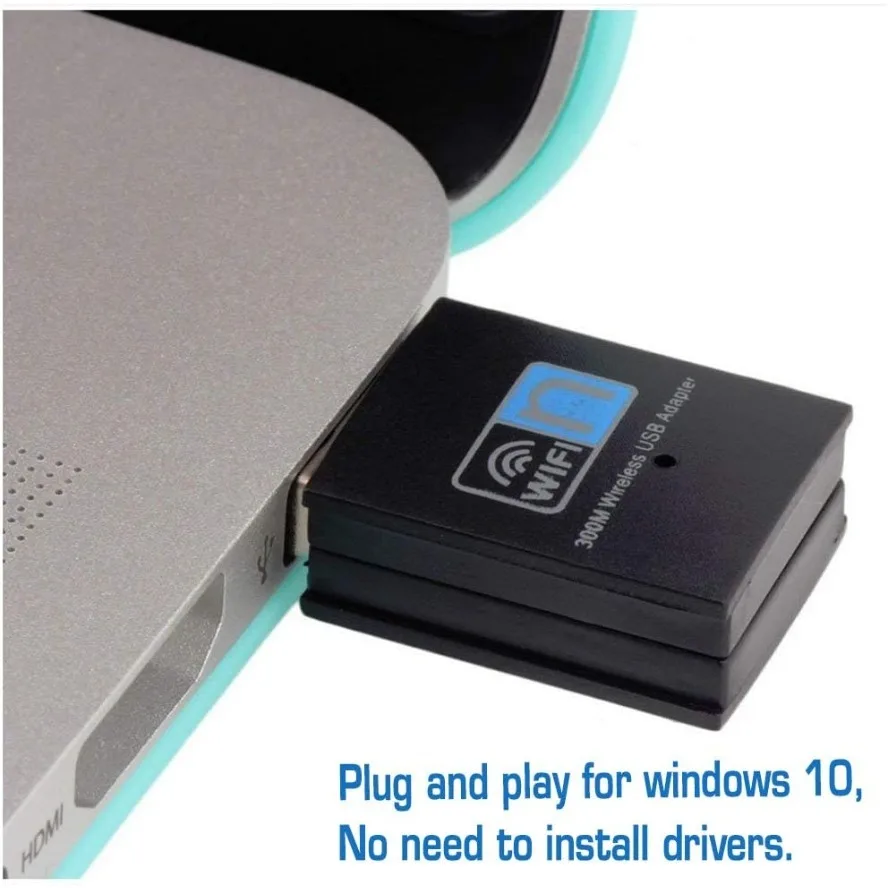 Adattatore USB Wifi wireless da 300 Mbps Scheda di rete Adattatore dongle da 2,4 GHz Scheda LAN di rete Adattatore 802.11b/g/n RTL8188 per PC desktop