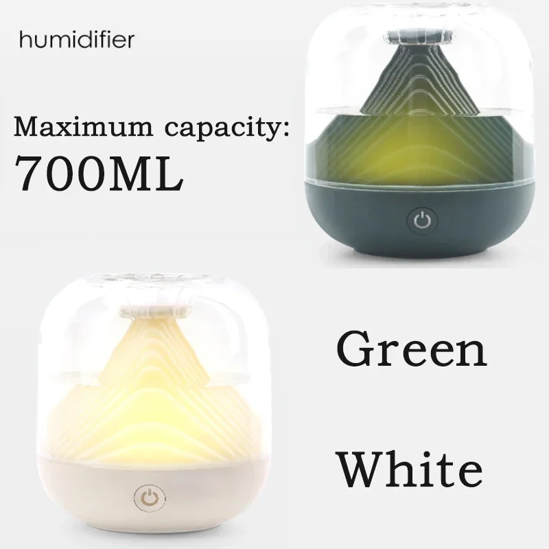 Rechargeable Air Humidifier Aroma Diffuser Ultrasonic Cool Mist Maker Fogger Lamp Difusor USB 2 Speed Adjustment Humidifier