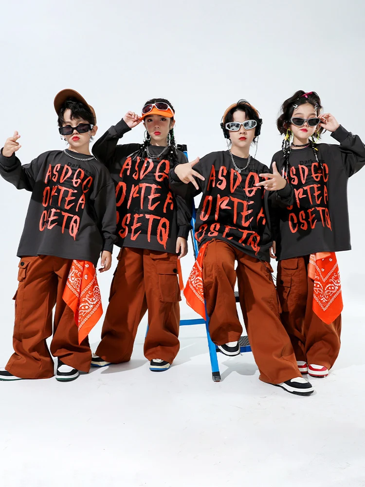 

Children's Hip Hop Hip Hop Performance Suit Boys' Fried Street China-Chic Clothing Girls