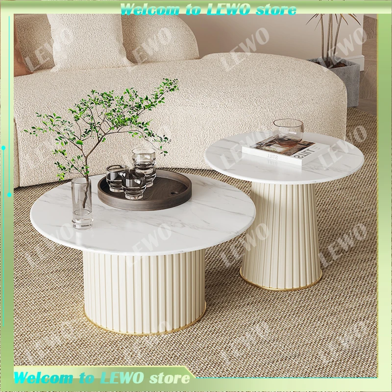 

Aesthetic Nordic Art Coffee Tables Modern Design Round Clear Unique Coffee Tables Minimalist Organizer Mesa Centro Floor Table