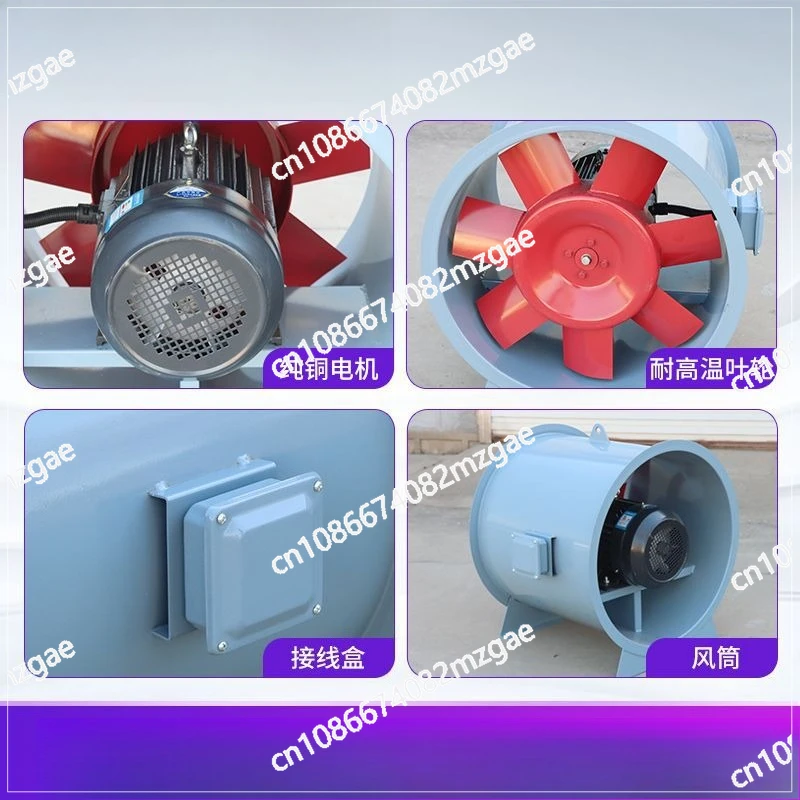 

High Temperature Industrial HTF Smoke Exhaust Fan for Shopping Mall, Basement Fire Exhaust Ventilation System