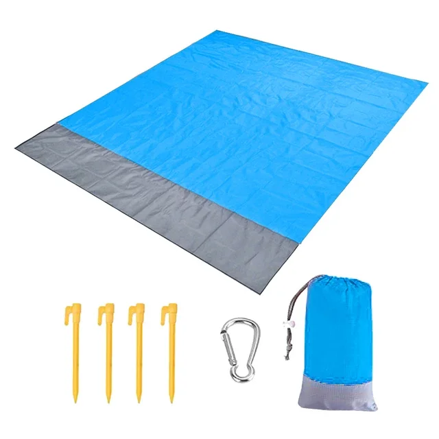 2x2,1 m Wasserdichte Tasche Strand Matte Decke Falten Camping Matratze Tragbare Leichte Matte Outdoor Picknick Matte Sand strand Handtuch