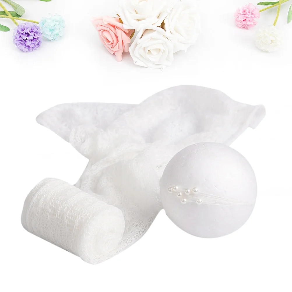 الموهير الطفل التفاف قماط الأبيض الرضع التصوير الدعائم الوليد صور التفاف القماش غطاء الرأس الإبداعية الطفل التصوير الدعائم #6