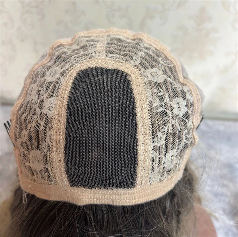 المرأة شعر مستعار رخيصة طويلة شعر مستعار أشقر أومبير الذهبي شقراء Balayage الدانتيل شعر مستعار أمامي مع الانفجارات مقاومة للحرارة شعر مستعار اصطناعي للاستخدام اليومي #6